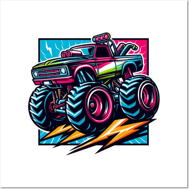 Monster Truck Wall Art by Vehicles-Art